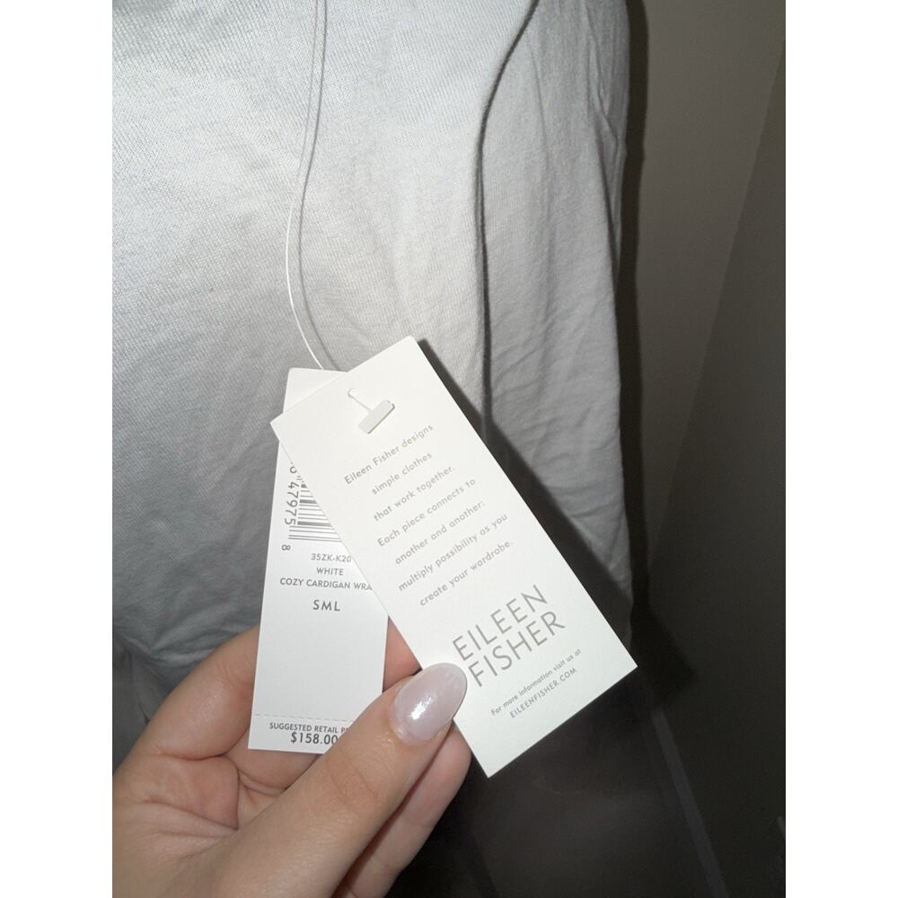 Nwt Eileen Fisher Drape Style Open Front Cardigan… - image 4